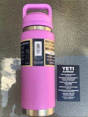 Yeti Pink Rambler Bottle with Chug Cap